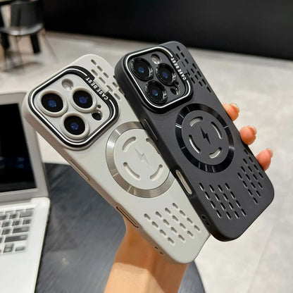 MagSafe) iPhone Case Perforated with (Compatible Magnetic