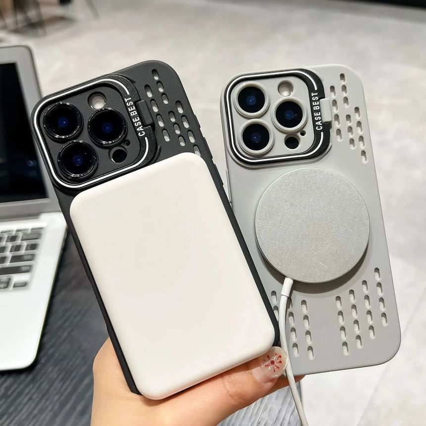 MagSafe) iPhone Case Perforated with (Compatible Magnetic