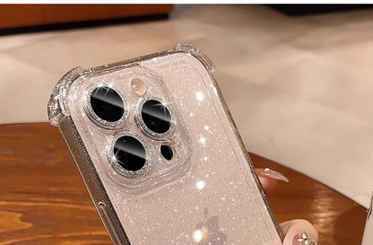 Transparent Case Glitter iPhone