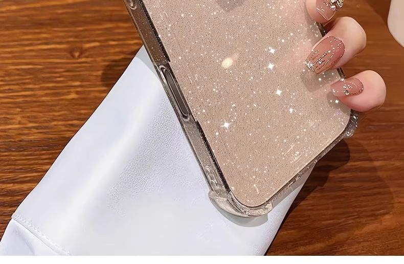 Transparent Case Glitter iPhone