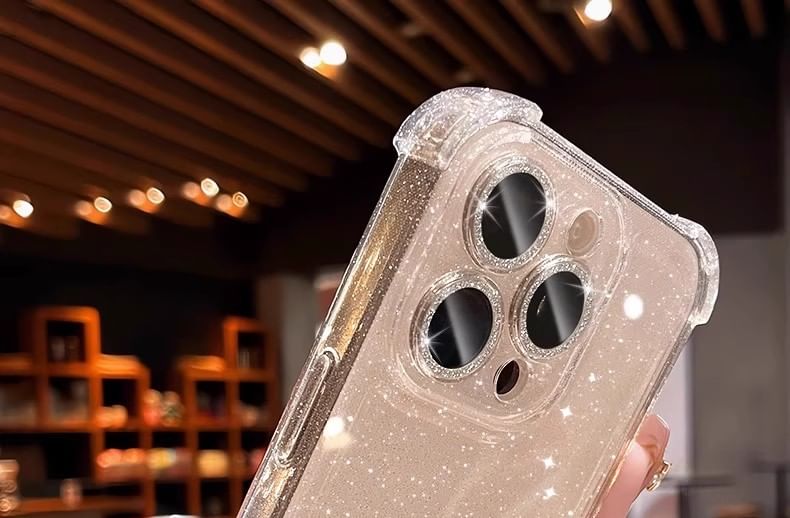 Transparent Case Glitter iPhone