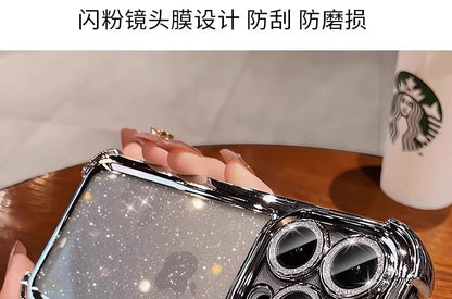 Transparent Case Glitter iPhone