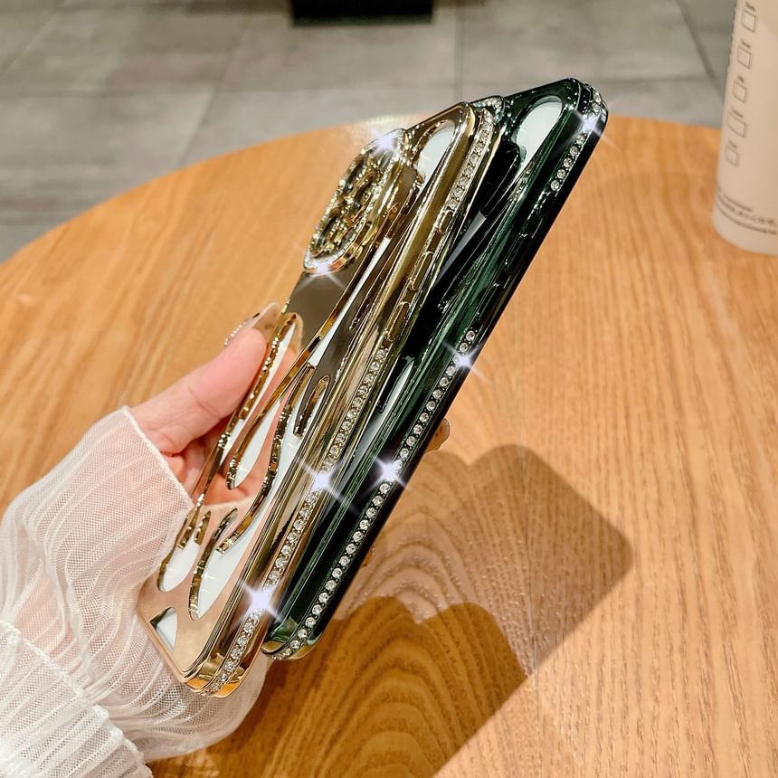 Case iPhone Rhinestone Flame