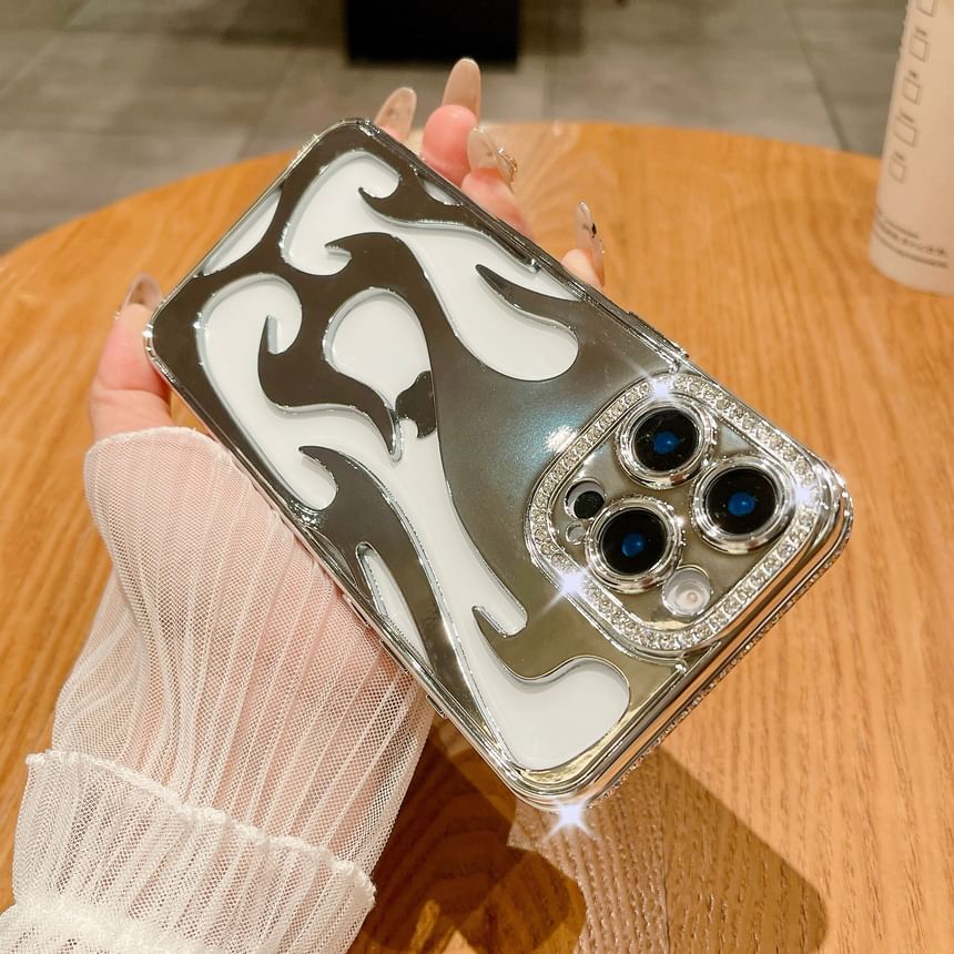 Case iPhone Rhinestone Flame