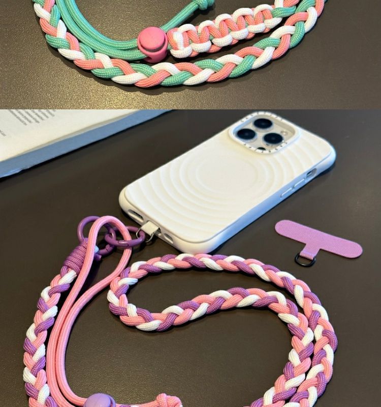 Braided with Strap Phone Lanyard Pad