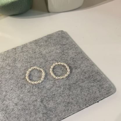 Ring Natural Beaded Pearl