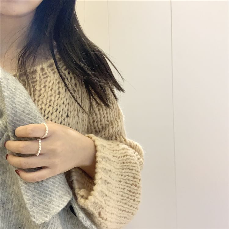 Ring Natural Beaded Pearl