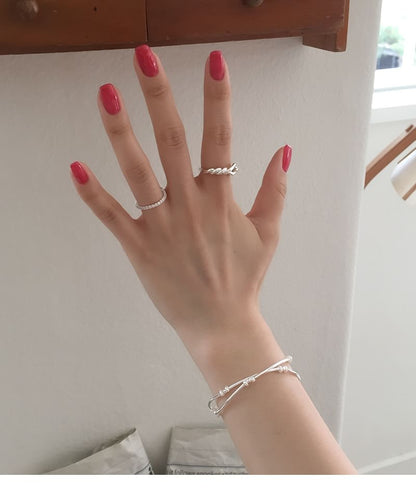 Silver 925 Natural Bracelet Sterling Pearl