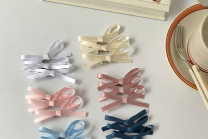 Hair Plain Clip 3: Bow Set of