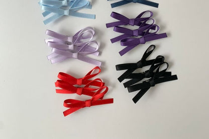 Hair Plain Clip 3: Bow Set of