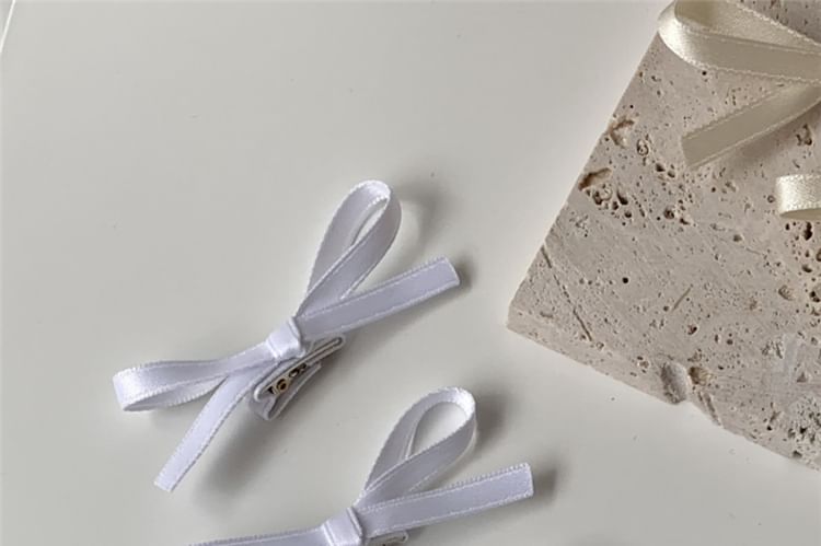 Hair Plain Clip 3: Bow Set of