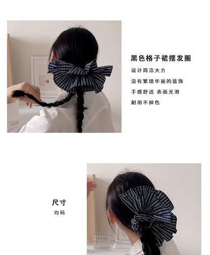 Ruffle Scrunchie Striped