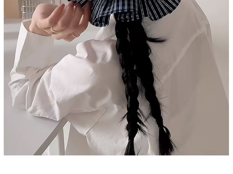 Ruffle Scrunchie Striped