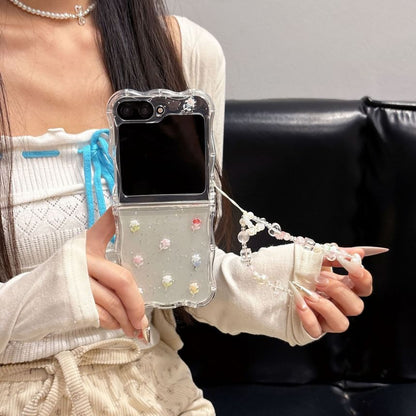 / Case Strap Floral Set Phone