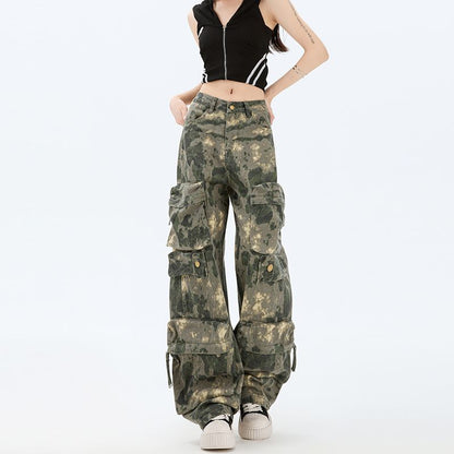 [XL] Mid Rise Camouflage Baggy Cargo Pants (Various Designs)