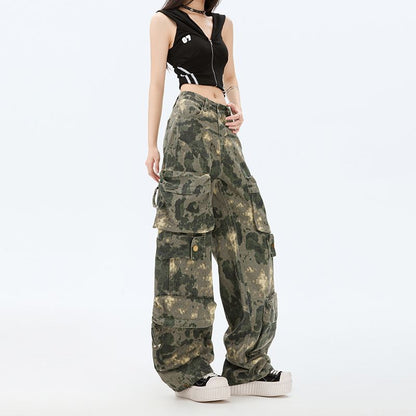 [XL] Mid Rise Camouflage Baggy Cargo Pants (Various Designs)