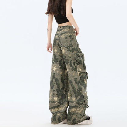 [XL] Mid Rise Camouflage Baggy Cargo Pants (Various Designs)