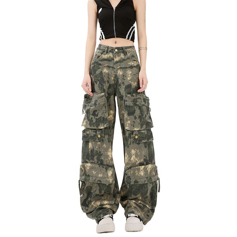[XL] Mid Rise Camouflage Baggy Cargo Pants (Various Designs)