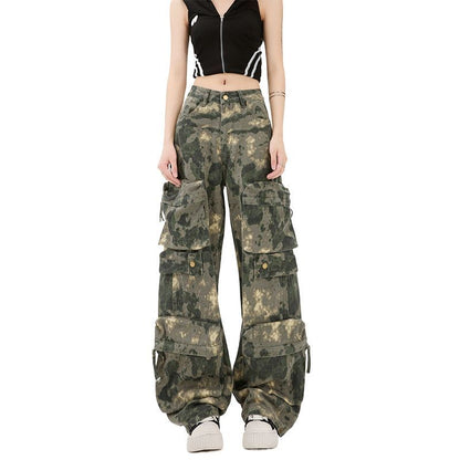 [XL] Mid Rise Camouflage Baggy Cargo Pants (Various Designs)
