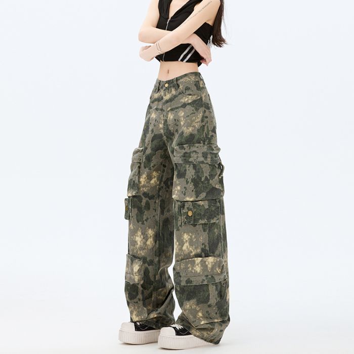 [XL] Mid Rise Camouflage Baggy Cargo Pants (Various Designs)