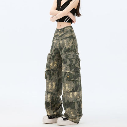 [XL] Mid Rise Camouflage Baggy Cargo Pants (Various Designs)