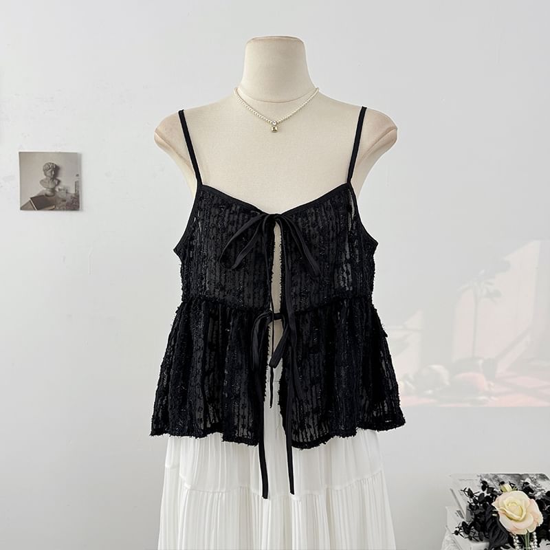 Lace Crop Camisole Top