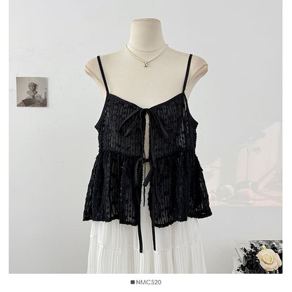 Lace Crop Camisole Top