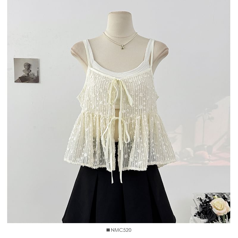 Lace Crop Camisole Top