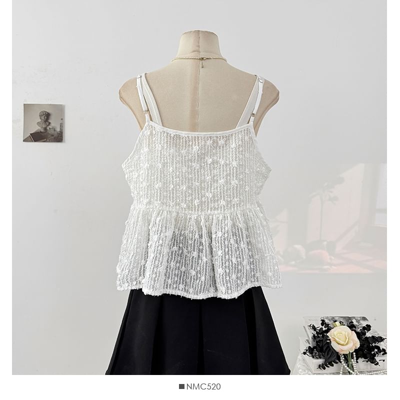 Lace Crop Camisole Top