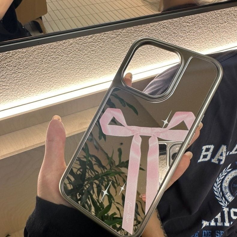 Mirror Print Ribbon Case Phone