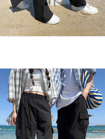 Unisex Wide-Leg Cargo Pants