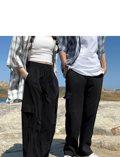 Unisex Wide-Leg Cargo Pants