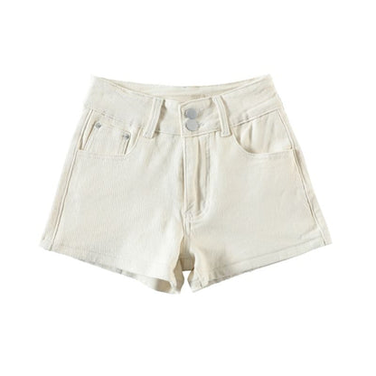 Low Rise Denim Hot Pants