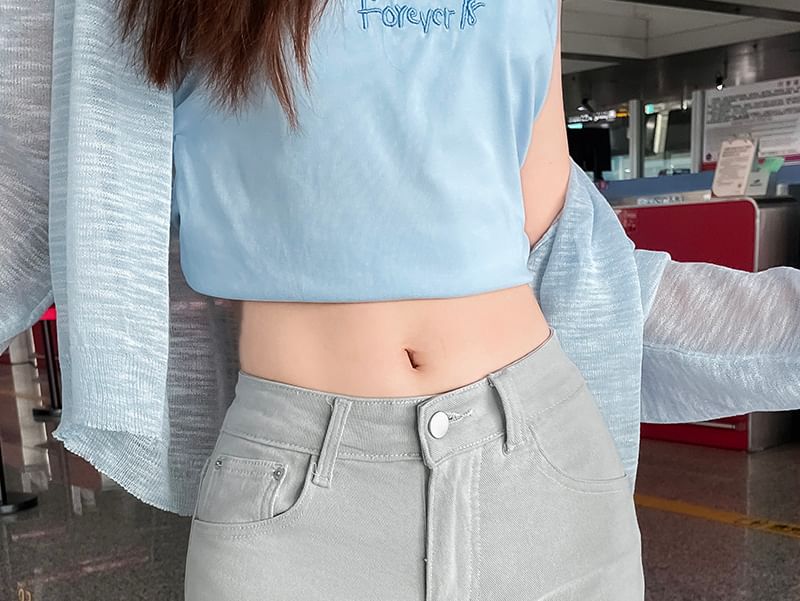 Low Rise Denim Hot Pants