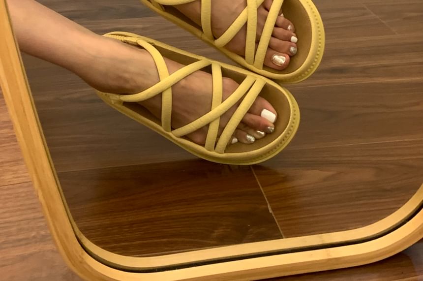 Platform Strappy Slingback Sandals