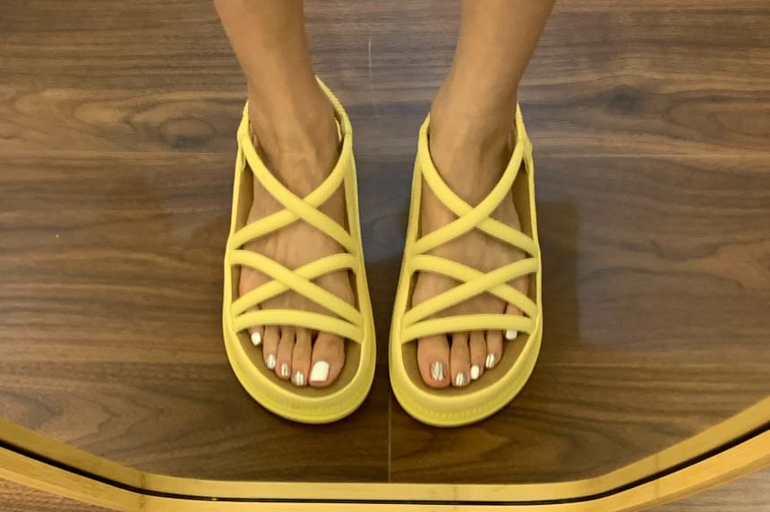 Platform Strappy Slingback Sandals