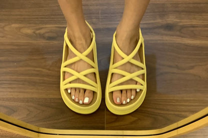 Platform Strappy Slingback Sandals