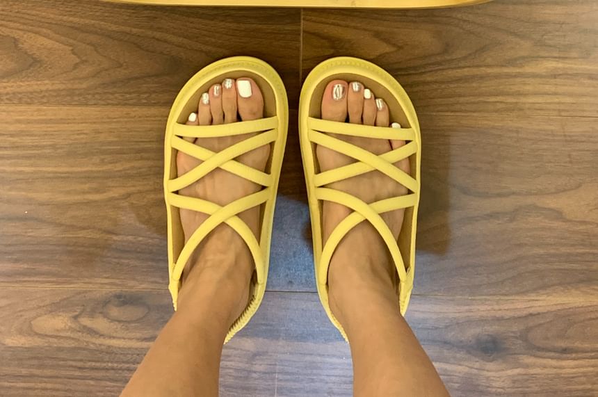 Platform Strappy Slingback Sandals