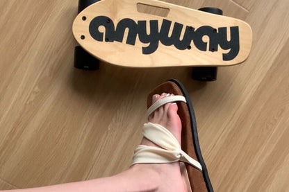 Wedge Heel Square Toe Strappy Sandals