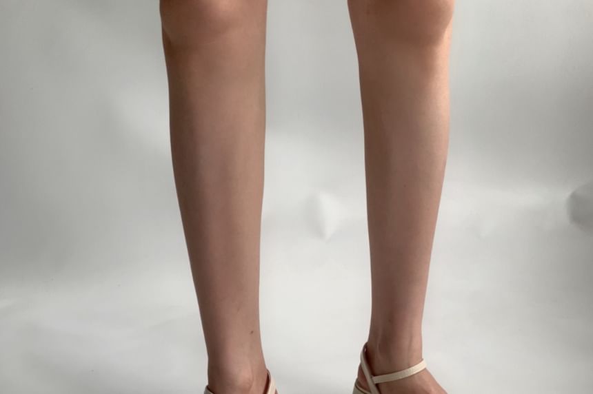 Chunky Heel Square Toe Ankle Strap Sandals
