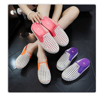 Platform Cutout PVC Mules