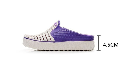 Platform Cutout PVC Mules