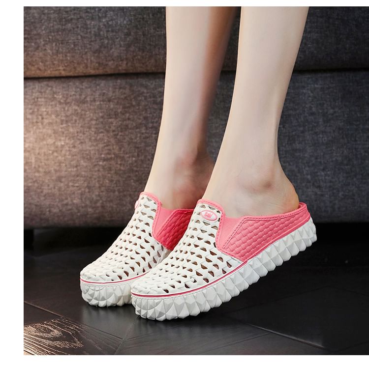 Platform Cutout PVC Mules
