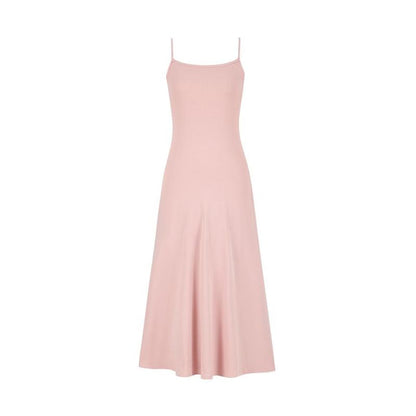 Spaghetti Strap Scoop Neck Plain Maxi A-Line Dress