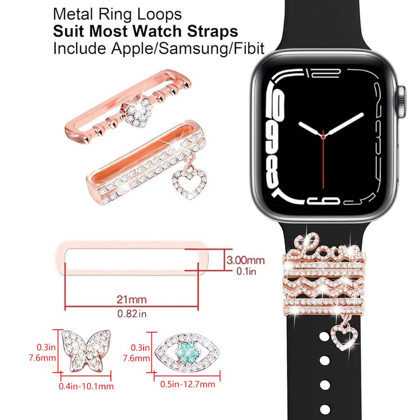 Watch Designs) Band (Various Charm Rhinestone for Apple