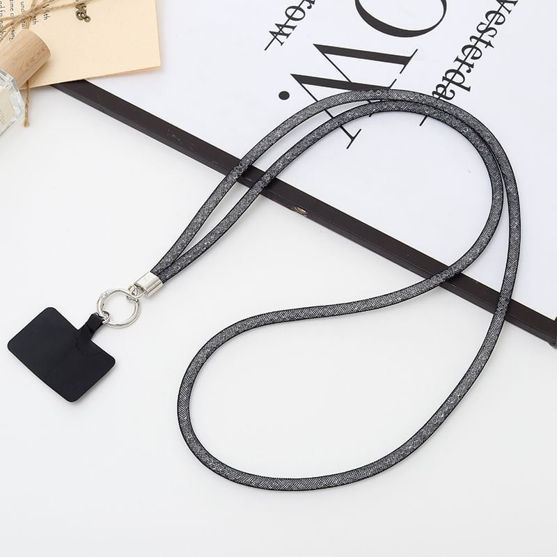 with Phone Glitter Lanyard Pad