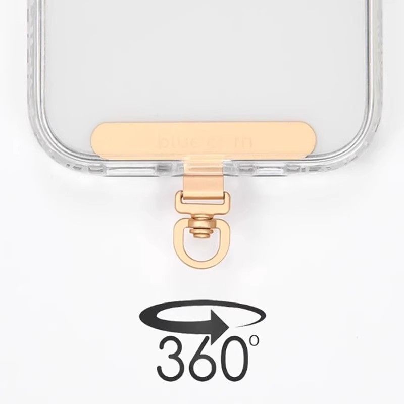 Lanyard / Pad Steel Phone Rotatable Stainless (Various Designs)