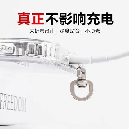 Lanyard / Pad Steel Phone Rotatable Stainless (Various Designs)