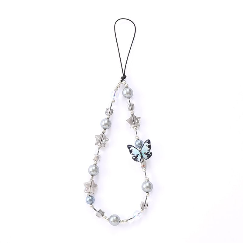 / Phone Butterfly Strap Bow Bead Star