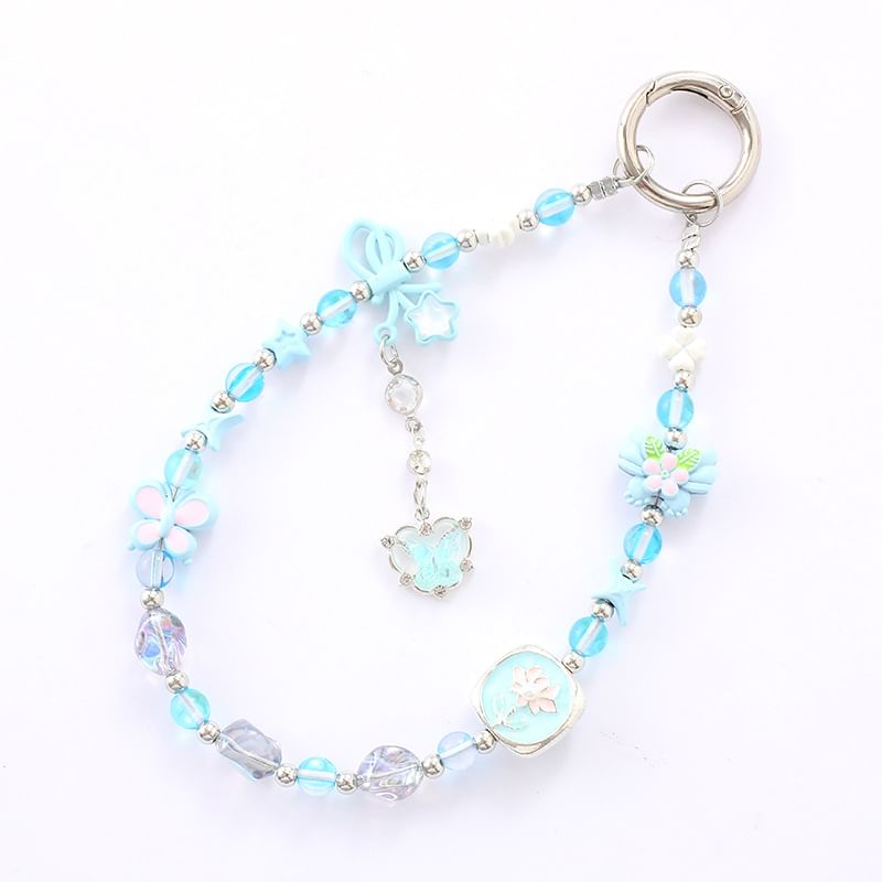 Clover Crystal Bow Faux Strap Phone